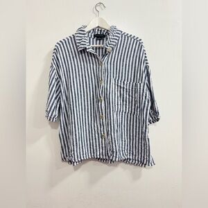 Sanctuary Striped Button-Down Shirt